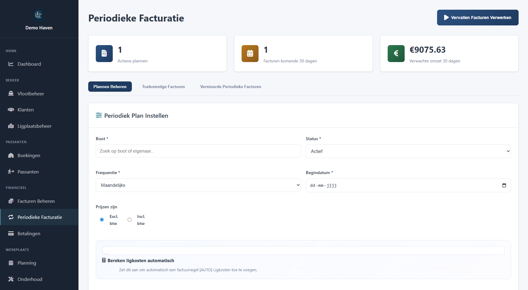 Financieel dashboard